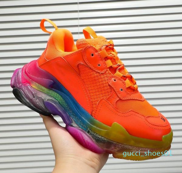 

balanciaga plate-forme for shoes vintage parisian family old grandpa trainer s men women luxury designer sneakers outdoor g01, Black