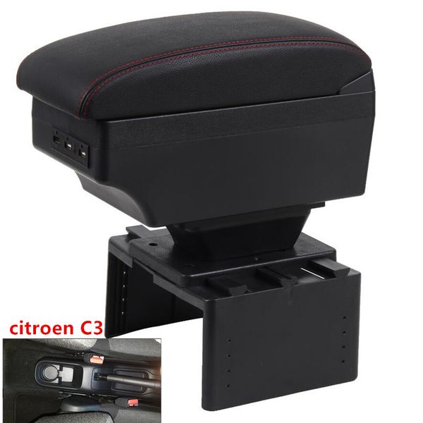 

for c3 armrest box central store content box decoration products accessories with usb interface