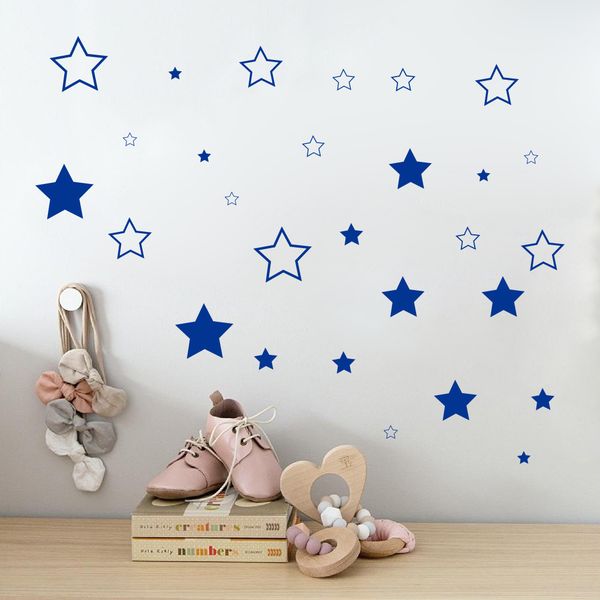 

cute stars wall sticker home decor for children baby nursery kids room decoration removable kids wall stickers diy decals
