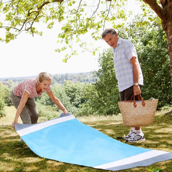 

portable picnic beach mat pocket blanket waterproof beach mat blanket ground mattress outdoor picnic camping tent tool