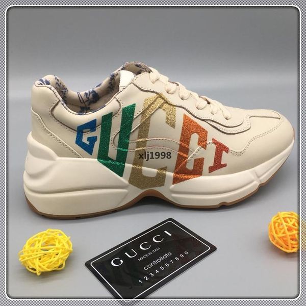 

33С роскошные дизайнер Луи Виттон LV и Гуччи гг мода Мужчины Женщины кроссовки высокое качество роскошные Мужчины Женщины кроссовки Винтаж