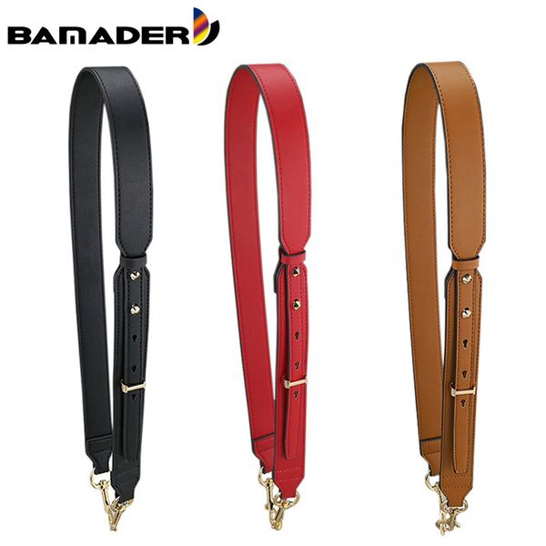 

adjustable leather shoulder strap women's bag strap detachable crossbody bags parts handbag bag accessories ing, Black