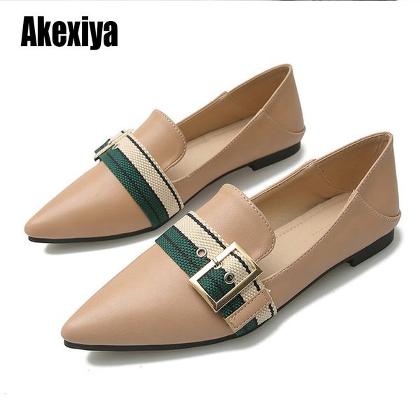 

women flats pointed toe lady flat heel shoes soft sole female moccasin-gommino flattie casual flat shoes 34-43 u069, Black