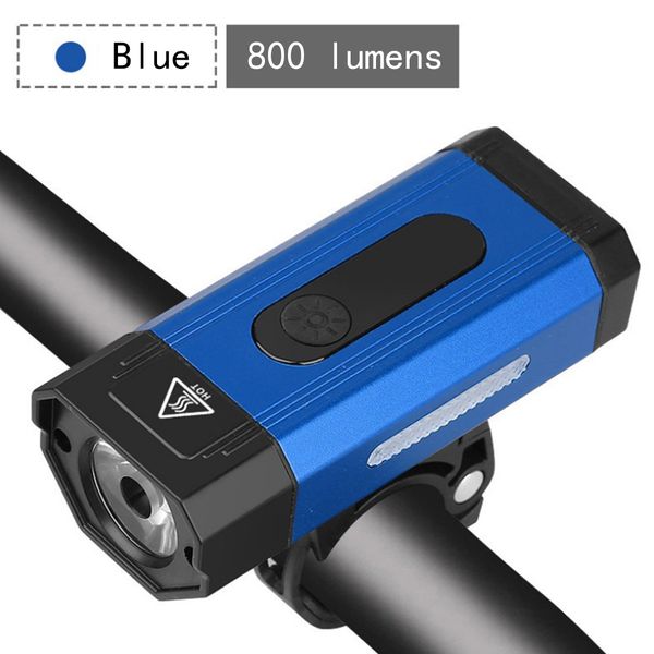 

1pcs rechargeable mountain bike usb super bright headlight 800 lumens bicycle headlights bicycle light lantern lamp accessories