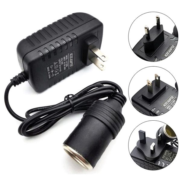 

eu/us/uk plug car cigarette lighter adapter dc transformer lighter 240v to 12v 2a power adapter converter charger