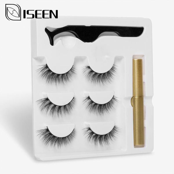 

3d magnet eyelash magnetic liquid eyeliner & magnetic false eyelashes & tweezer set waterproof long lasting eyelash extension