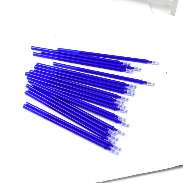 

20 sets / set of office neutral pen erasable refill magic pen blue handle 0.5mm black ink blue writing school stationery