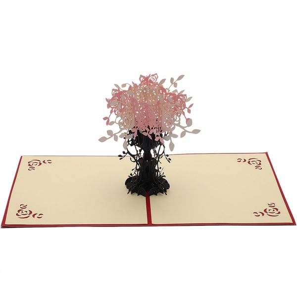 

pink paper postcards and envelopes 3d paper laser cutting birthday cards new cornucopia pink