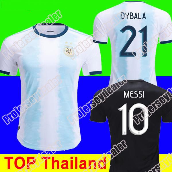

Thailand Argentina soccer jersey copa 2019 2020 MESSI DYBALA HIGUAIN ICARDI MARADONO AGUERO ICARDI Camisetas de futbol football Jersey
