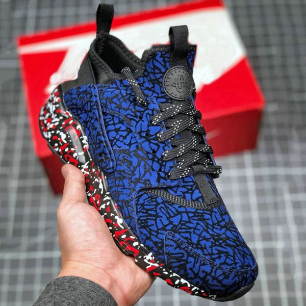 

ale huarache 4 ultra suede id zebra running shoes for men women huaraches mens trainers sports designer sneakers size36-45, White;red