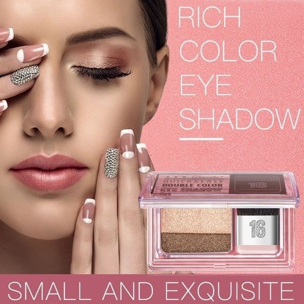 

3 seconds eyeshadow quick makeup double color gradation eye shadow easy to use long lasting waterproof eyeshadow palette shine cosmetic tool