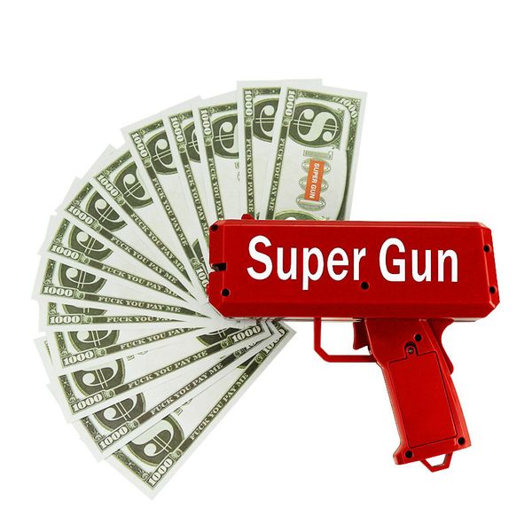 

cash cannon super money gun spray dollar bills guns cash launcher halloween & christmas supplies decompression toys