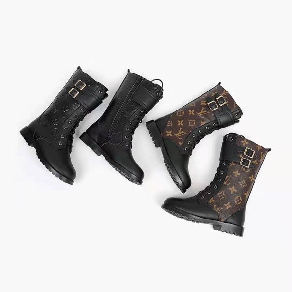 

kid snow boot brand fur shoes toddlers girl boots shoes winter fur shoe toddlers send with box 2020 new arrival child warm martin boot, Black;grey
