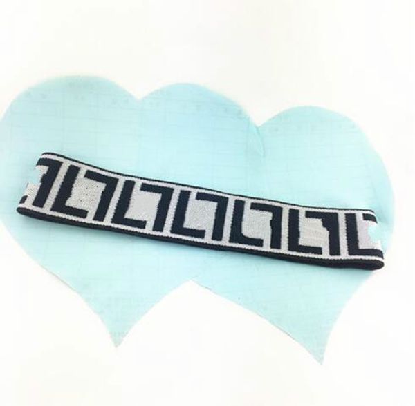 

headband for women and men brand greed and red striped hair bands head scarf for women girl headwraps gifts 521, Silver