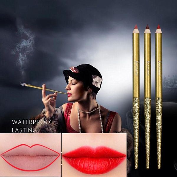 

silky matte lip liner pencil long-lasting lipstick waterproof cosmetic lip liner makeup
