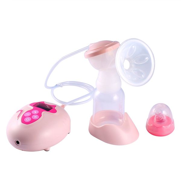 

portable comfortable bpa mute single electric comfort breast pump with the large lcd 9 levels adjustment, White