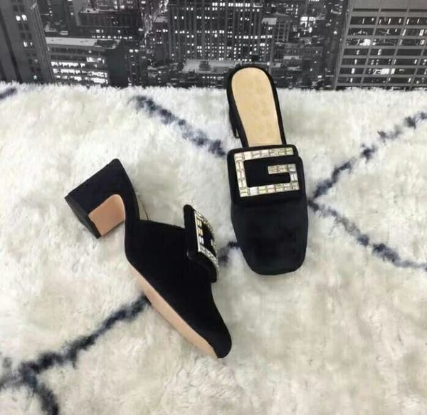 

Женские роскошные дизайнерские туфли, тапочки, сандалии со стразами и декоративн
