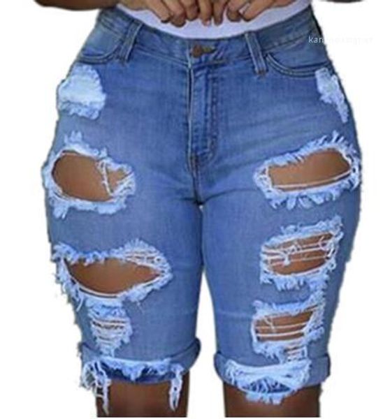 

жан шорты мода hole гетры sbermuda шорты джинсы брюки с высокой талией летней womens solid скиння, Blue