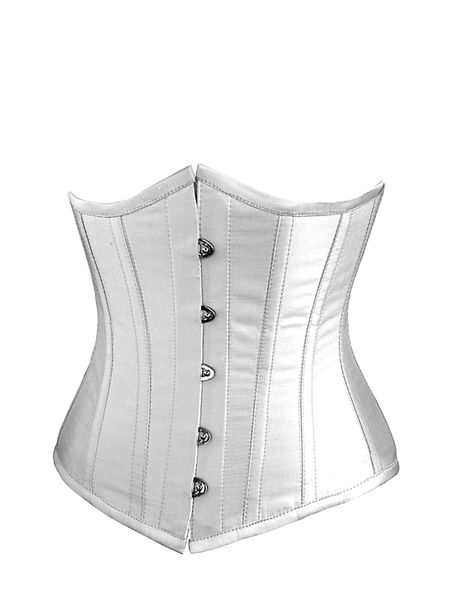 

new sexy white boned underbust waist cincher corset g string size s  l xl 2xl, Black;white