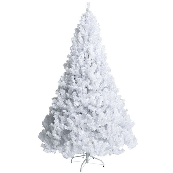

diy 1.2/1.5/1.8/2.1/2.4m encrypted white xmas tree pine cone christmas decorations for home mall market navidad party supplies
