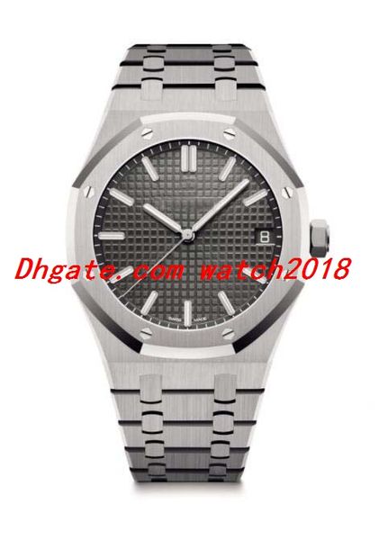 

5 style luxury watch mens 41mm automatic stainless steel bracelet fashion men's watches wristwatch, Slivery;brown