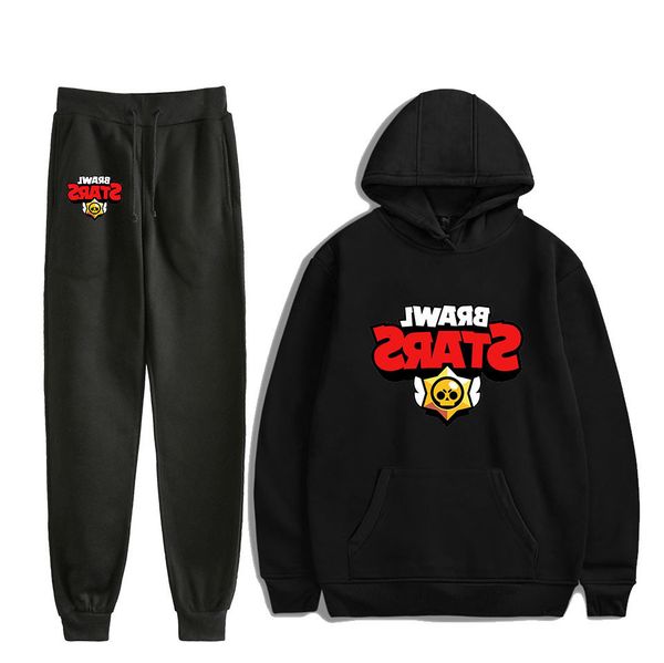 

belt hat hoodies guard + bottom-tied trousers motion suit hoodie, Blue;black