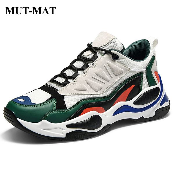 

couple youth fashion men's shoes female casual sports shoes thick-soled dad sneaker wear-resistant anti-skid white, Black