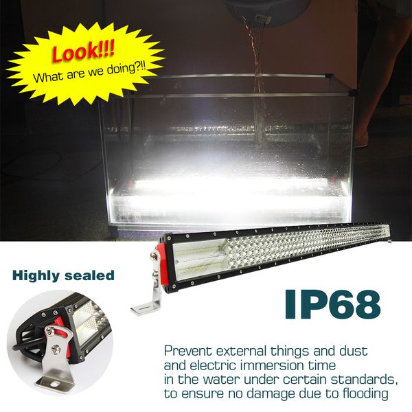 

ale 52inch led light bar 8d 924w led bar 4-row work light spot flood for driving offroad niva tractor truck 4x4 atv 12v 24v