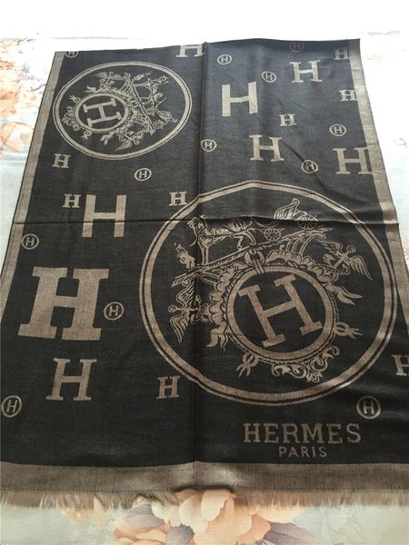 

brand new vintage carriage jacquard scarf soft wool cotton scarf fashionable men's and women's shawls 180*70cm, Blue;gray