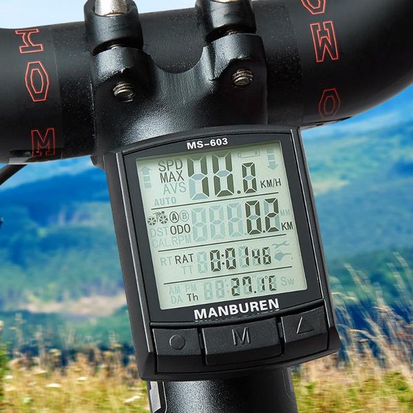 

bogeer waterproof bicycle computer wireless and wired mtb bike cycling odometer satch speedometer watch led digital rate