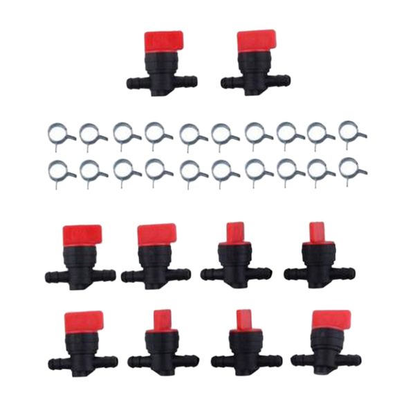 

10x 1/4 inline straight fuel gas cut-off/shut-off outdoor small engine valve