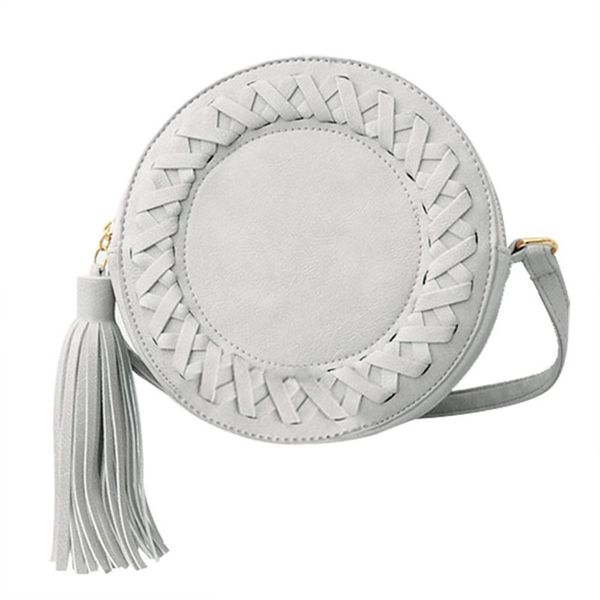 

fashion women bag tassel round weave crossbody bag messenger bag ladies
