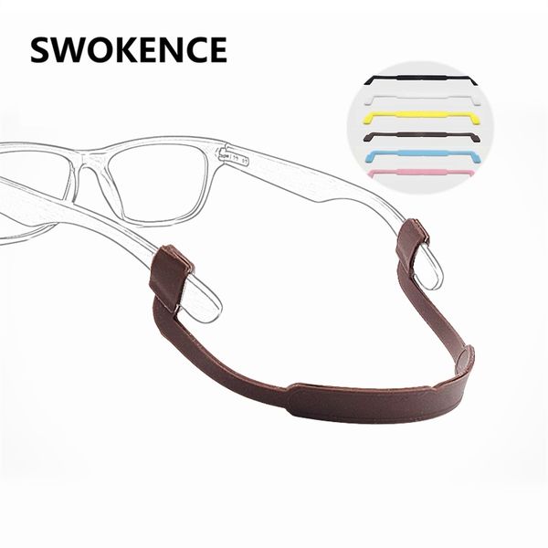 

swokence 3 pcs/lot adults flexible silicone glasses sling sunglasses antiskid rope eyeglasses lanyards strap band holder g115, Silver