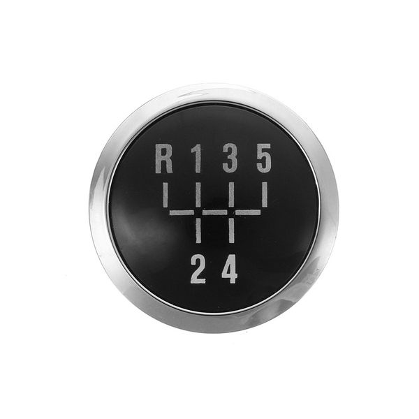 

5 speed car black gear knob chrome cap for astra iii h corsa d 2004-2010