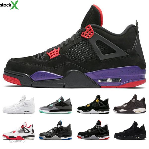 

2020 4 4s iv raptors cactus jack laser new bred mens basketball shoes black cat white cement sports designer sneakers us 7-13