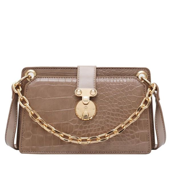 

stone pattern pu leather crossbody bags for women new fashion female shoulder messenger bag small chain ladies' travel flap bag