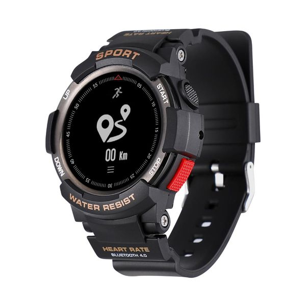 

no.1 f6 smart watch ip68 waterproof gps dynamic heart rate monitor remote camera men outdoor sports smart watch for ios android, Slivery;brown