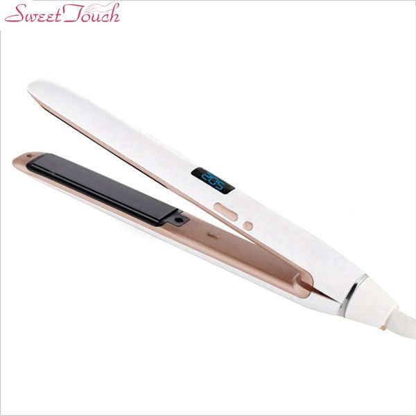 

sweettouch straight hair st3355 thermostat perm digital display ceramic splint does not hurt the straight roll dual-use, Black