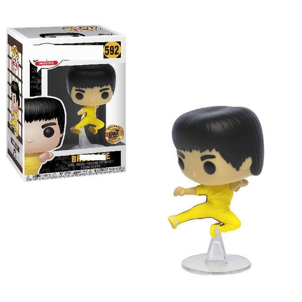 

lxh funko pop bruce lee #592 jump kick bait collection figure toys hot