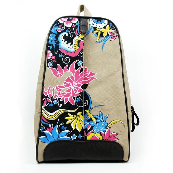 

fashion canvas printing tide cool shoulder bag female backpack casual backpack wild street trend characteristic original bag