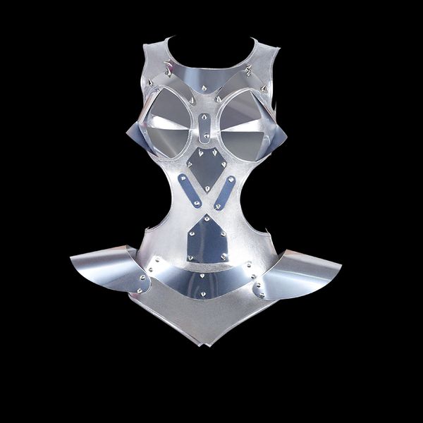 

fashion dance costume silver bodysuit women dj ds jumpsuit for singers performing wear pole dance gogo dancer outfits dc1022, Black;red