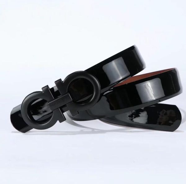 

2020multi-color smooth buckle fashion matching purpose alloy fashion belt, both for men and women, Black;brown
