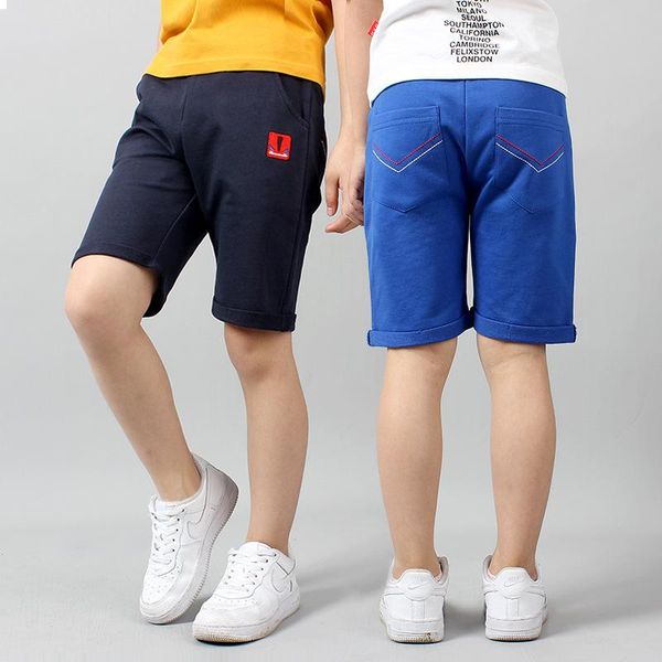 

kids cotton pants summer new children's clothing big children casual sports baby boy clothes, Blue