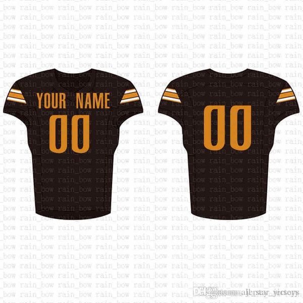 

2019 new custom football jersey mens embroidery logos 100% stitched sale b8, Black;red