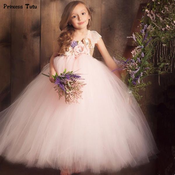 

beige, lilac, blush pink flower girl tutu dress one shoulder lace princess ball gown dress for girls kids party wedding dresses, Red;yellow
