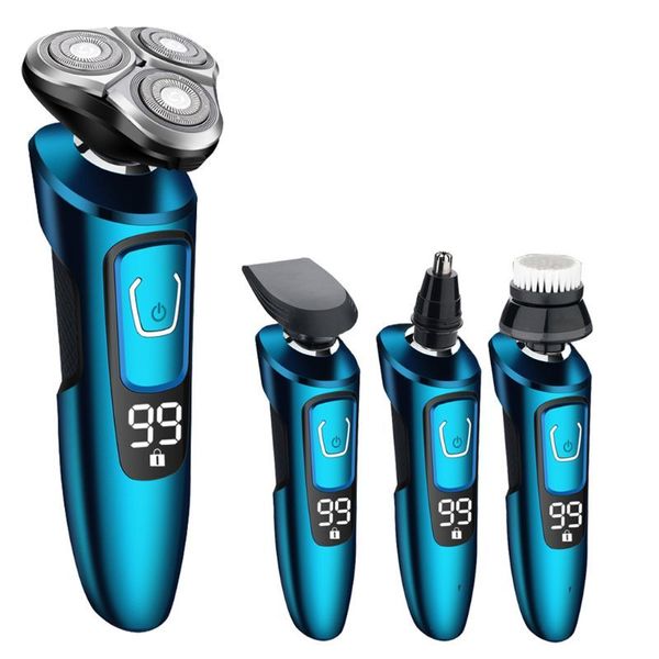 

intelligent digital display electric shaver wet dry electric razor for men usb rechargeable beard shaving machine face shaver