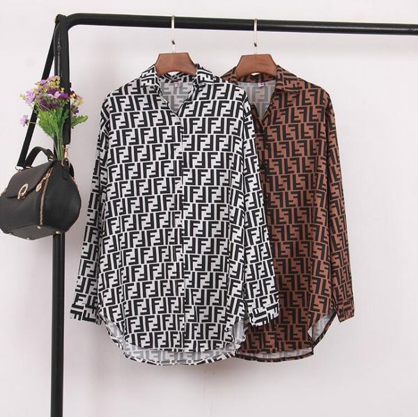 

Женская летняя рубашка с отворотом шеи с длинными рукавами старинные рубашки топ