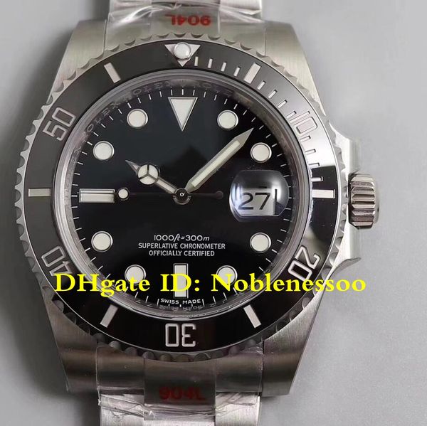 

2color новая версия v10 swiss cal.движение 3135 116610ln мужские часы 116610 черный циферблат автоматические часы стали 904l t1g кнопку n фа, Slivery;brown