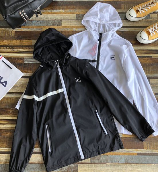 

2020 new summer mem women sunscreen windproof skin coat hooded zipper jacket couple outdoor hooded jacket street fashion hoodies, Black;brown