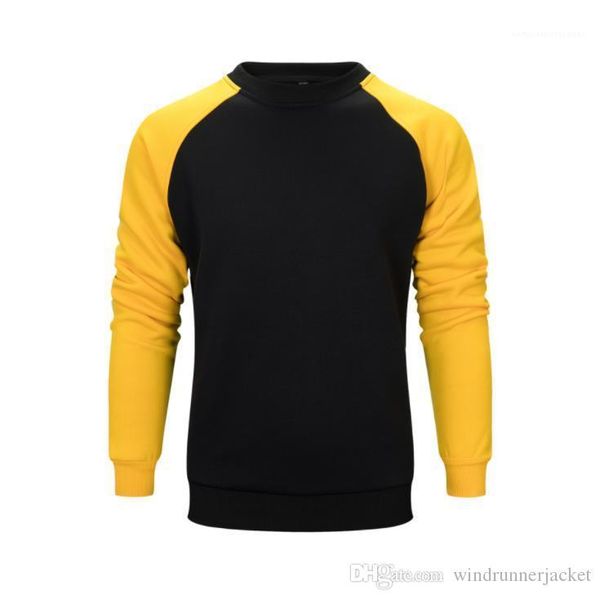 

designer hoodie fashion panelled color long sleeve loose hip hop hoodies casual mens hoodie autumn winter mens, Black